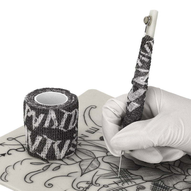 Tattoo Machine Grip Bandage Cover High Elastic Finger Wristband Elbow Wrist P