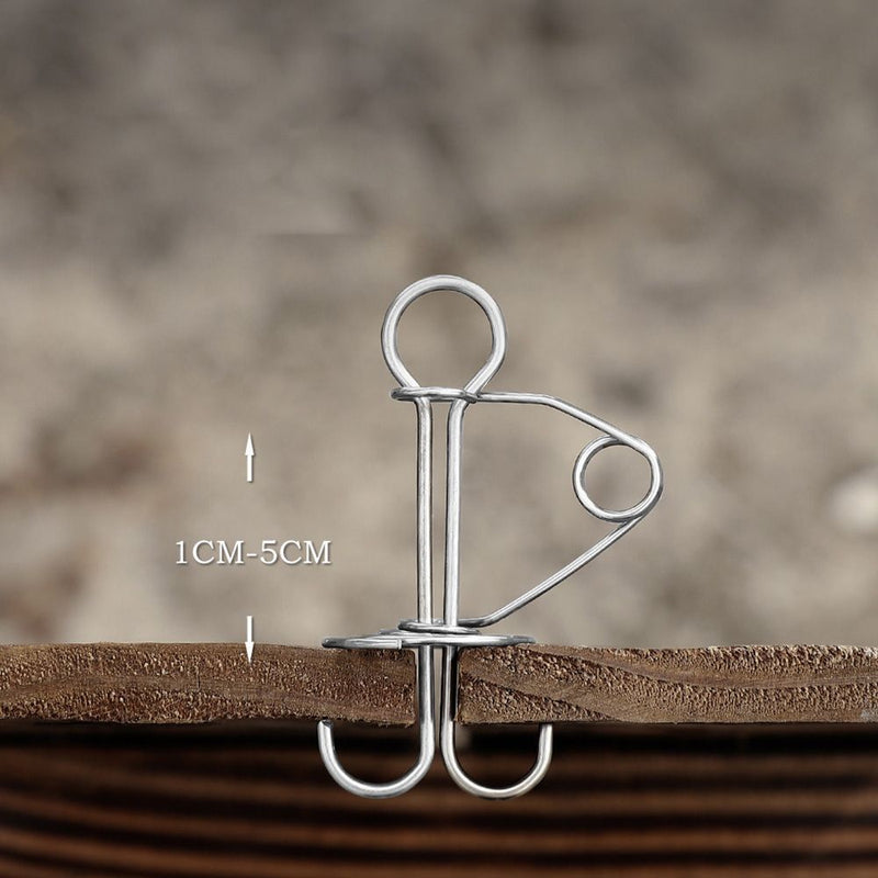 Durable Outdoor Camping Tent Stakes Hook Board Peg Octopus Deck Peg Rope Buckle