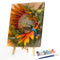 Hand Painted DIY Hummingbird Sunflower Oil Canvas Paint By Numbers Drawing