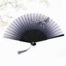 #A Chinese Style Folding Fan Art Craft Home Decoration Ornaments Dance Hand Fans