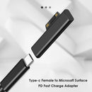 USB C Type Female PD Charging Power Adapter Converter for Surface Pro 3 4 5 6