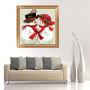 5D Diamond Painting Christmas Snowman Embroidery Cross Stitch Home Decor Newly