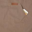 Simple Unisex Apron Adjustable Cotton Waterproof Kitchen Pinafore (Coffee)