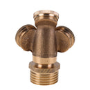 Adjustable Mist Nozzle Thread Brass Garden Water Cooling Sprinkler(3 Holes)