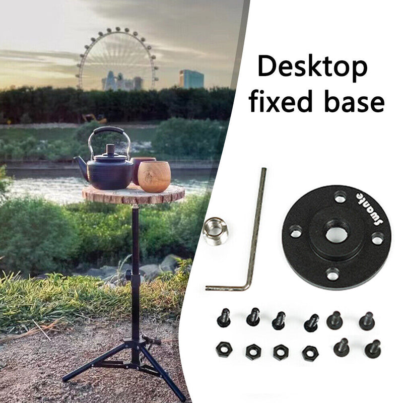 Swante Desk Connector Universal Tripod Adapter Wood Fixed Base for 1/4 3/8 Stand