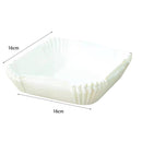 50pcs Air Fryer Disposable Paper Liner Mat Square Steamer Basket (White)*2