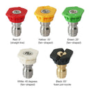 5Pcs High Pressure Mix Color Quick Connector 1/4" Car Washing Jet Lance Nozzle