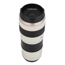 400mL Stainless Steel Coffee Tea Mug Camera Lens Shaped Water Cup with Lid Gifts