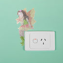 DIY Angel Diamond Painting Switch Stickers Home Luminous Decorative Wall Decals