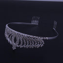 Broadroot Bride Crystal Crown Heart Headdress Wedding Party Romatic Elegant L