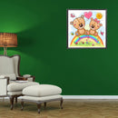 5D DIY Diamond Painting Full Round Drill Rainbow Cartoon Bear Picture Wall Decor