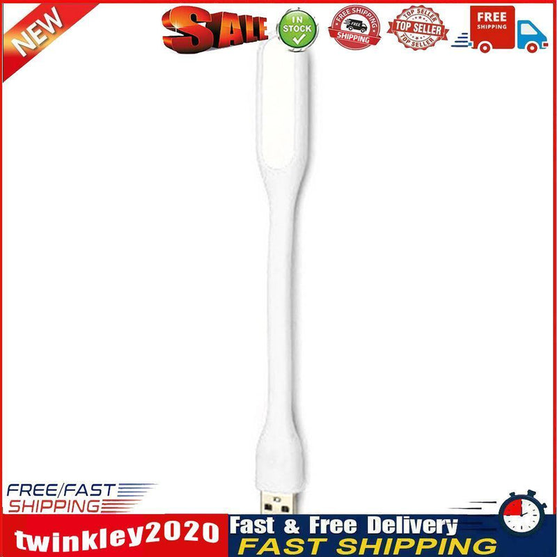 LED USB Lamp Mini Portable Laptop Book Reading Desk Night Lighting (White) Newly