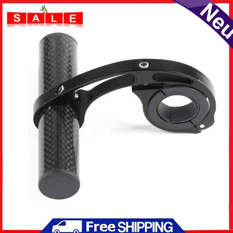 10cm Bicycle Handlebar Extender Bike Front Light Computer Bracket (Black)