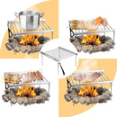 Portable Stainless Steel Barbecue Grill Foldable Outdoor Picnic BBQ Tool Newly