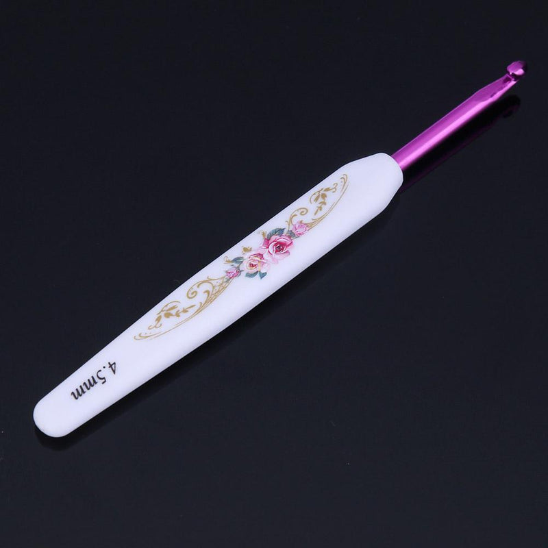 Aluminum Crochet Needles, with Plastic Handle, 8-Piece