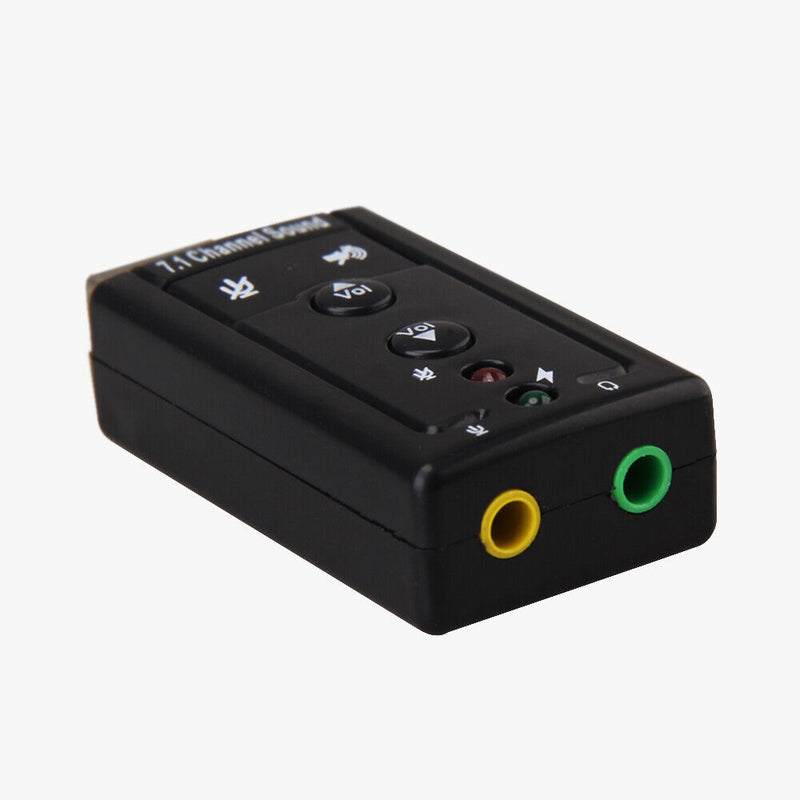 USB External 7.1 Channel CH Virtual Audio Sound Card Adapter PC  Newly