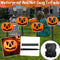 5Stk Solar-Kürbis-Laternen-Lampen-Bodenlicht Wasserdichte Halloween-Außen Dekor.