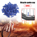 50pcs Metal Nipples for 14G 2mm Spokes Mountain Bike Cycling Parts (Blue) Newly