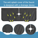 Mat Sink Splash Guard Water Catcher Drying Pads for Kitchen Bathroom(Black)