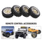 #A 4pcs 1.9 inch Inserts Beadlock Wheel Rims Tires for 1/10 Axial Hsp RC Buggy C