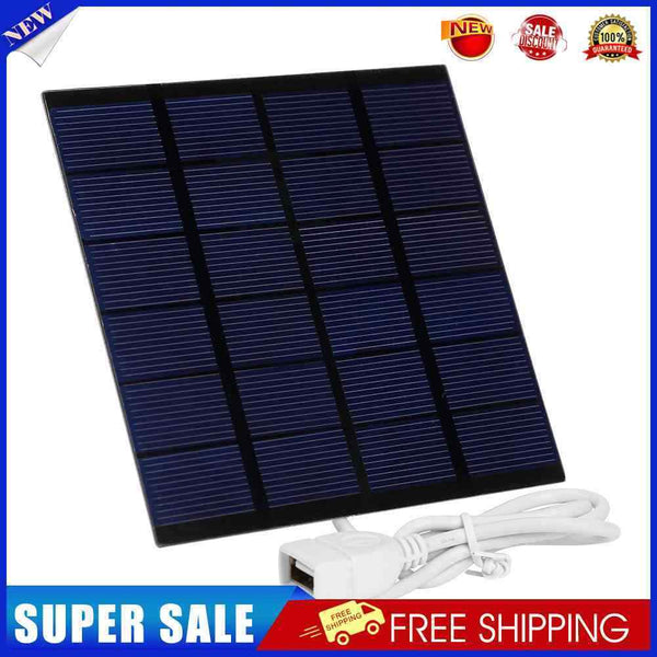 1.5W 6V USB Solar Panel Polysilicon Portable DIY Solar Charger Generator*2