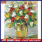 Oil Paint By Numbers Picture DIY Drawing Elegant Flower Nature Acrylic Painti