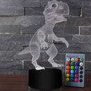 Colorful Acrylic Dinosaur Halloween Lamp Touch Remote Control Ornaments Newly