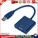 USB 3.0 to VGA Video Display Adapter 1080P Multi-Display Converter (Blue) Newly