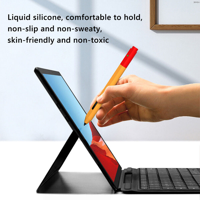 Stylus Protective Cover Non-slip Sweat-proof Tablet Pen Protector (Orange) Newly