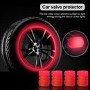 4pcs Tire Valve Caps Illuminated Tire Valve Cover Luminous Tire Cap for Bicyc