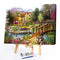 Painting By Numbers Kit DIY Bridge Cottage Canvas Oil Art Picture Craft