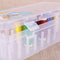 42 Spools Reels Sorting Storage Box Fishing Line Gear Case (Transparent)