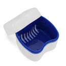 Denture Box Bathroom Travel Denture Cup False Tooth Cleaning Container (A) Newly