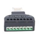 RJ45 Ethernet Male Plug to 8-Pin AV Screw Connector Adapter for CCTV Digital DVR