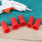 Matefield Anti-Slip Hot Glue Gun Fingerguard Silicone Finger Guard, Red