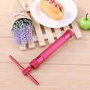 DIY Craft Pottery Clay Extruder Fondant Cake Slime Gun Modeling Tool(Red)