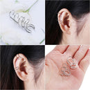 Jewelry Set Punk No piercing Cartilage Hoop Cuff Wrap Earrings Ear Clip Tragus