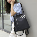 Retro Women Oxford Cloth Anti-theft Backpack Waterproof Large Capacity Knapsacks
