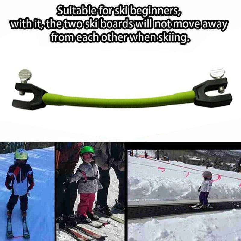 Removable Training Elastic Clip Winter Ski Tip Connector for Beginner Childre