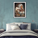 5D DIY Diamond Painting Indians Animal Full Round Drill Mosaic Picture Decor Kit