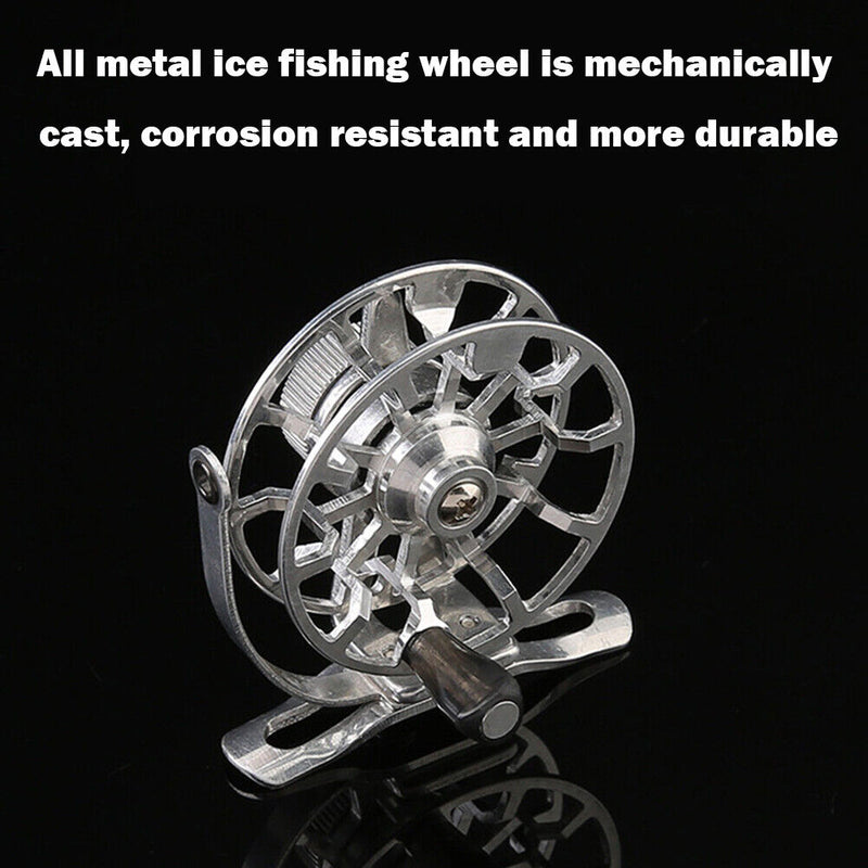 Portable Fiberglass Ice Fishing Rod Outdoor Angling Spinning Winter Fishing Pole