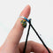 Thimble Finger Knitting Loop Crochet Ring Peacock Yarn Guides Sewing G1F8