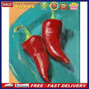 Oil Paint by Numbers Pepper Canvas Artwork Living Room Picture Decoration Kit