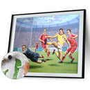 Football Sport Canvas Painted Oil Paint By Numbers Wall Art Modern Bedroom Decor