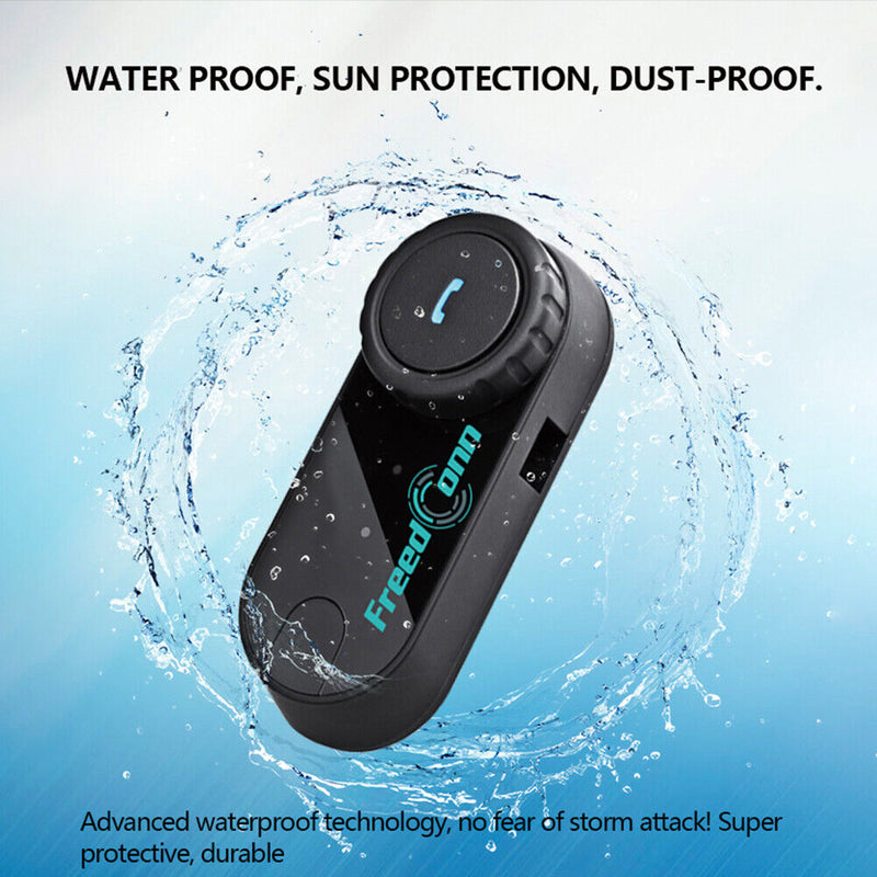 T-COM VB Waterproof Motorcycle Helmet Bluetooth Intercom Headset BT Interphone
