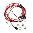 6pcs 5mm/3mm LED Headlight Taillight for 1/12 1/18 1/10 1/8 Axial Scx10 RC Cars