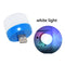 USB Plug Lamp Mobile Power Charging Small Round Night Light (White Light)