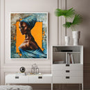 African Girl Oil Paint By Numbers Kit DIY Acrylic Painting on Canvas Crafts