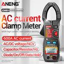 ANENG CM81 6000 Counts Clamp Meter DC AC Auto Range NCV Multimeter (Black) Newly