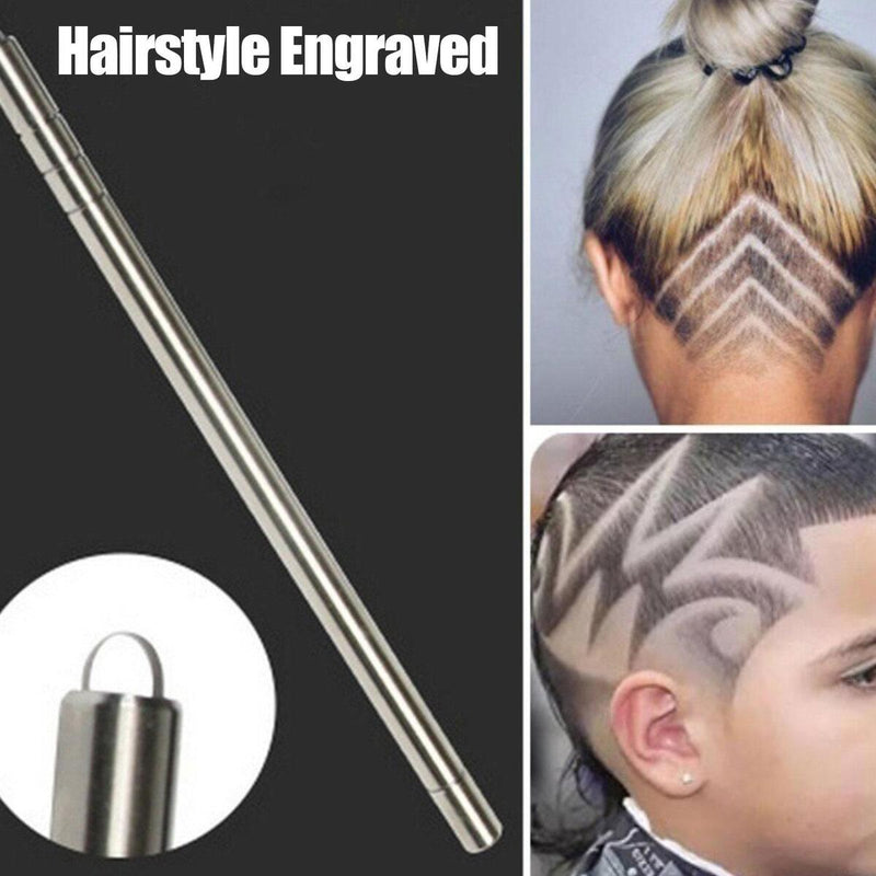 Hair Razor Pen Modeling Trim Hair Art Design Tattoos Engraving Pen W/ blades Se_